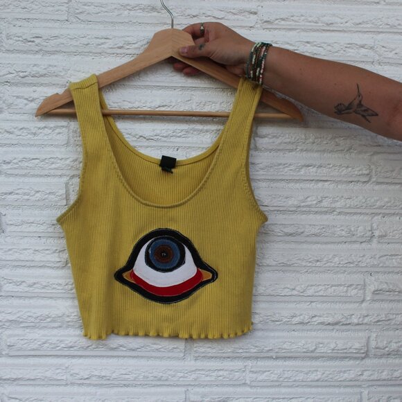 Tops - Eye Applique Tank Top